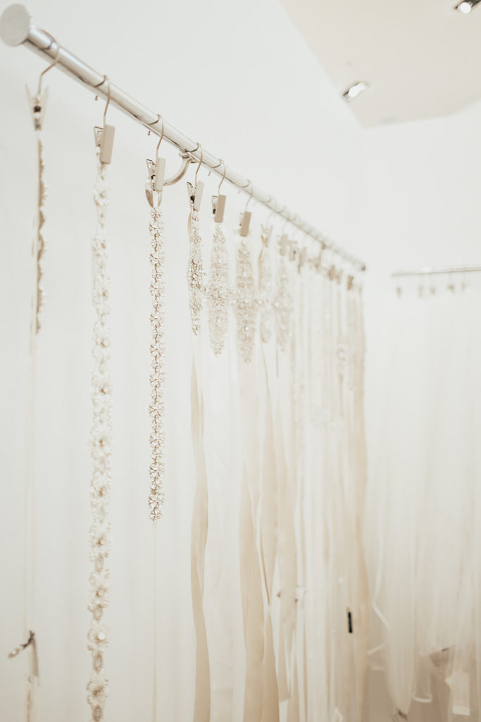 Designer dresses and accessories at Schaffer's bridal boutique in Scottsdale, Arizona