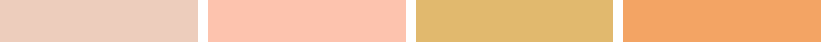 Light peach wedding colors inspiration palette.