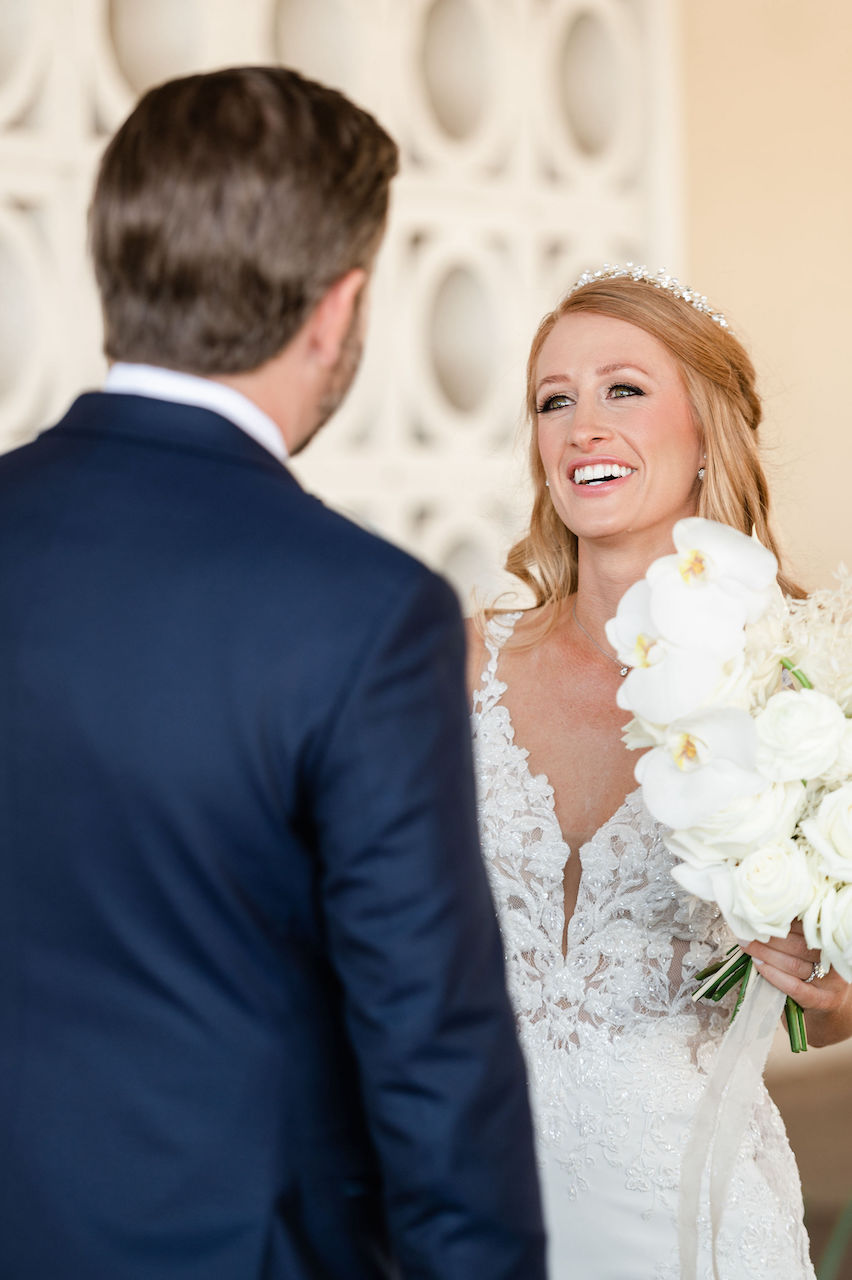 White Floral With Gold Accents Spring Wedding - Arraydesignaz.com