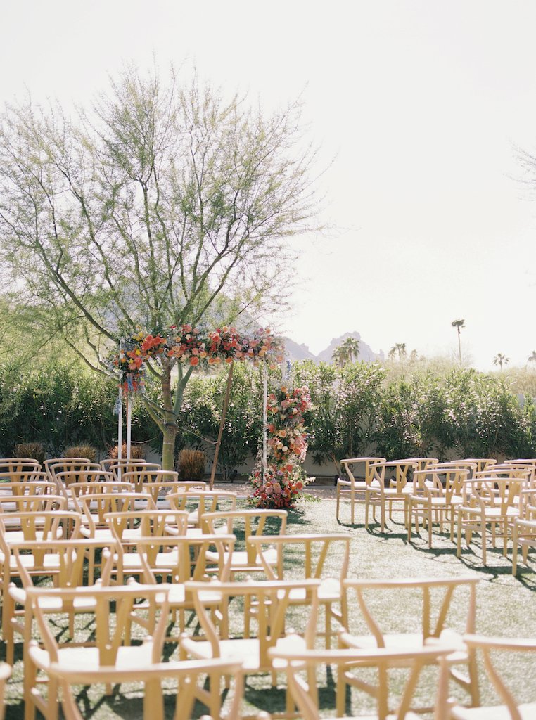 Outdoor wedding ceremony at Andaz Scottsdale.